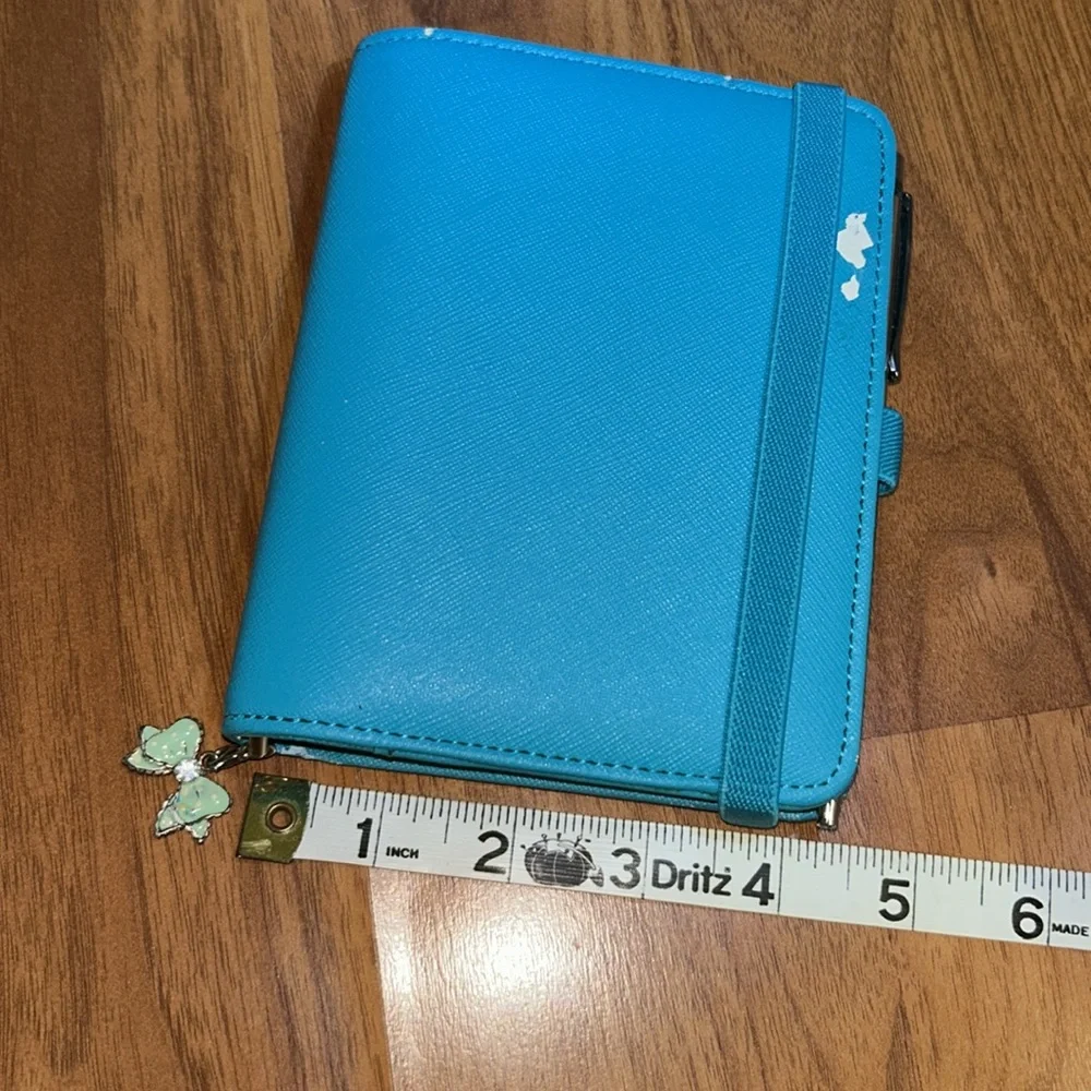 kikki k Teal Vegan Leather Personal Organizer Planner Agenda